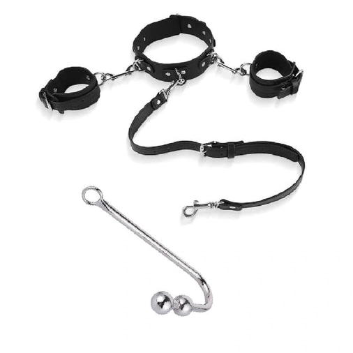 Hook 5334 Cuffs and Beaded Elegant Anal with Collar 0812